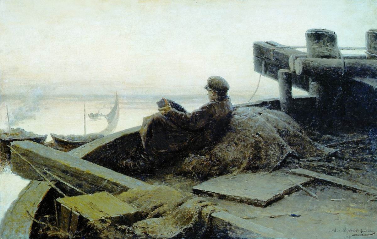 Иван Абрам Архипов. На Волге. 1889