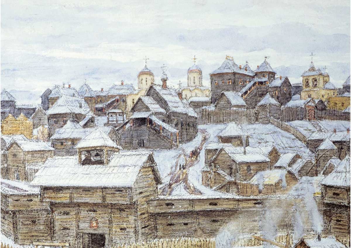 Аполлинарий Васнецов древняя Москва 17 век