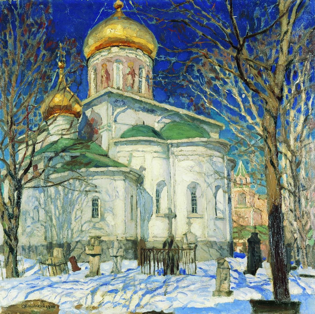 Станислав Жуковский храм Рождества Богородицы в Звенигороде